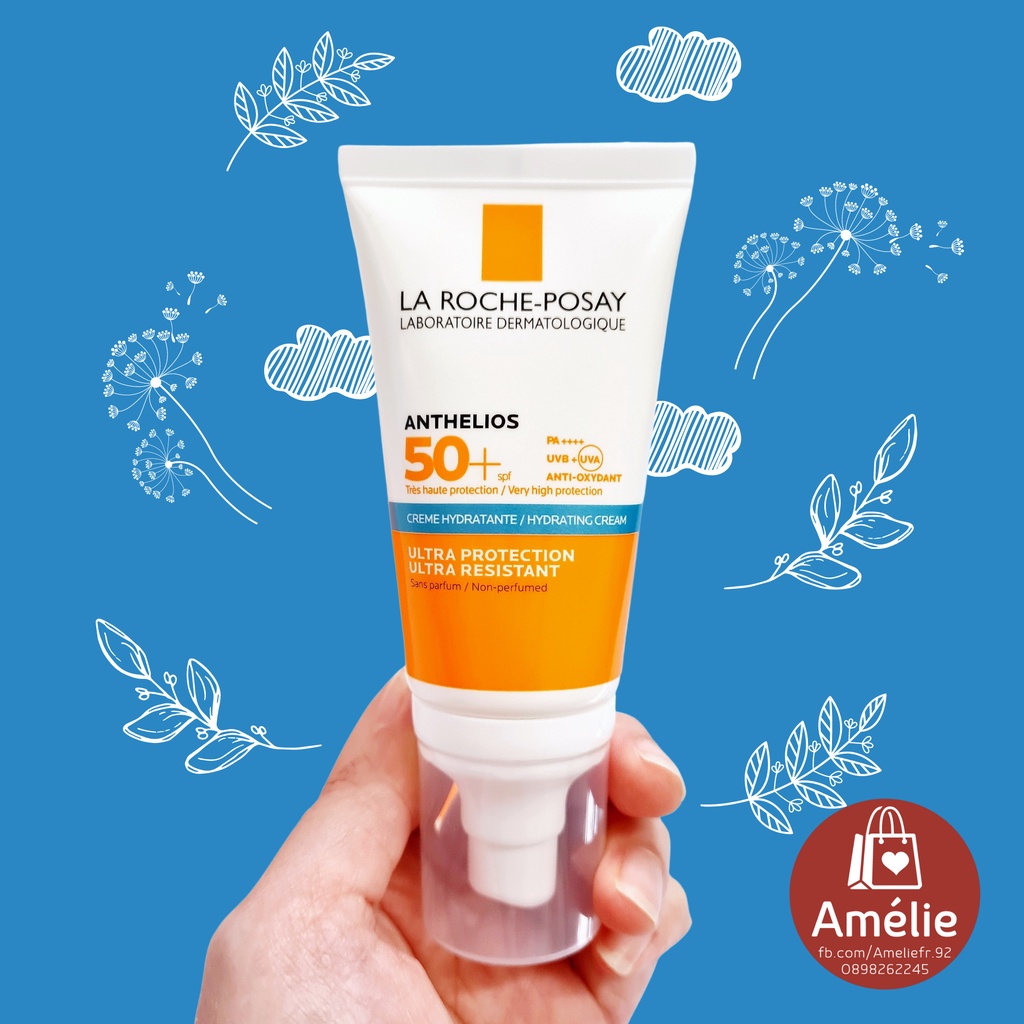 Kem chống nắng dành cho da khô La Roche - Posay Anthelios Crème Hyratante SPF50+  full size 50ml