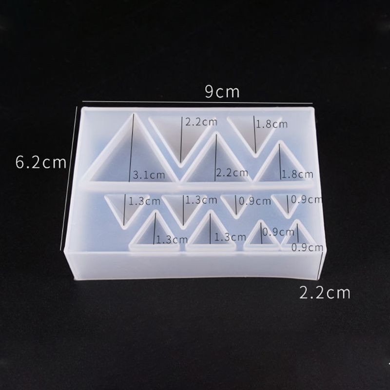 Khuôn Silicon Làm Trang Sức Hình Tam Giác / Tam Giác Sáng Tạo