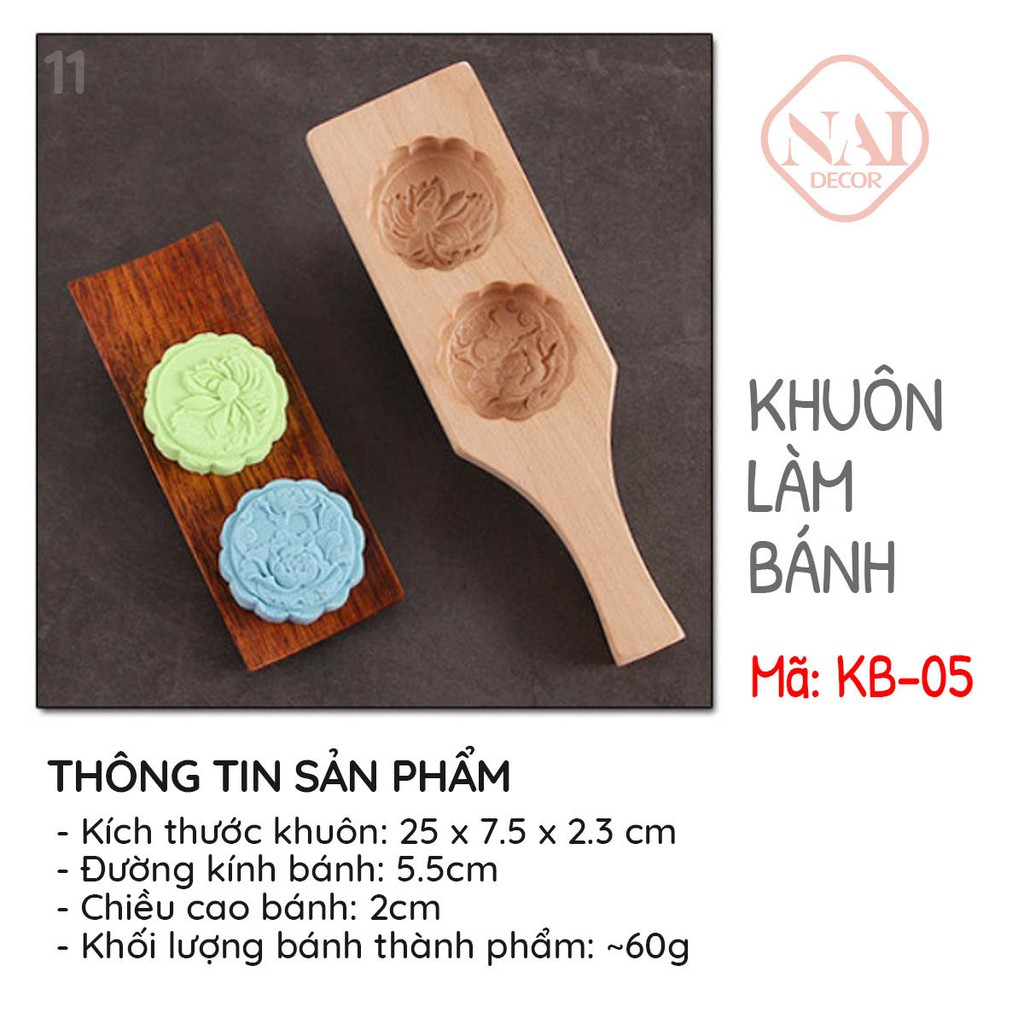 Khuôn gỗ làm bánh trung thu nhiều mẫu