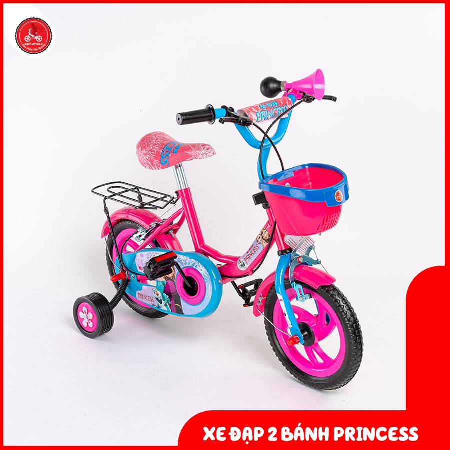 Xe đạp 2 bánh trẻ em Princess Đại Phát Tài bánh 12 inch dành cho trẻ từ 3 đến 4 tuổi