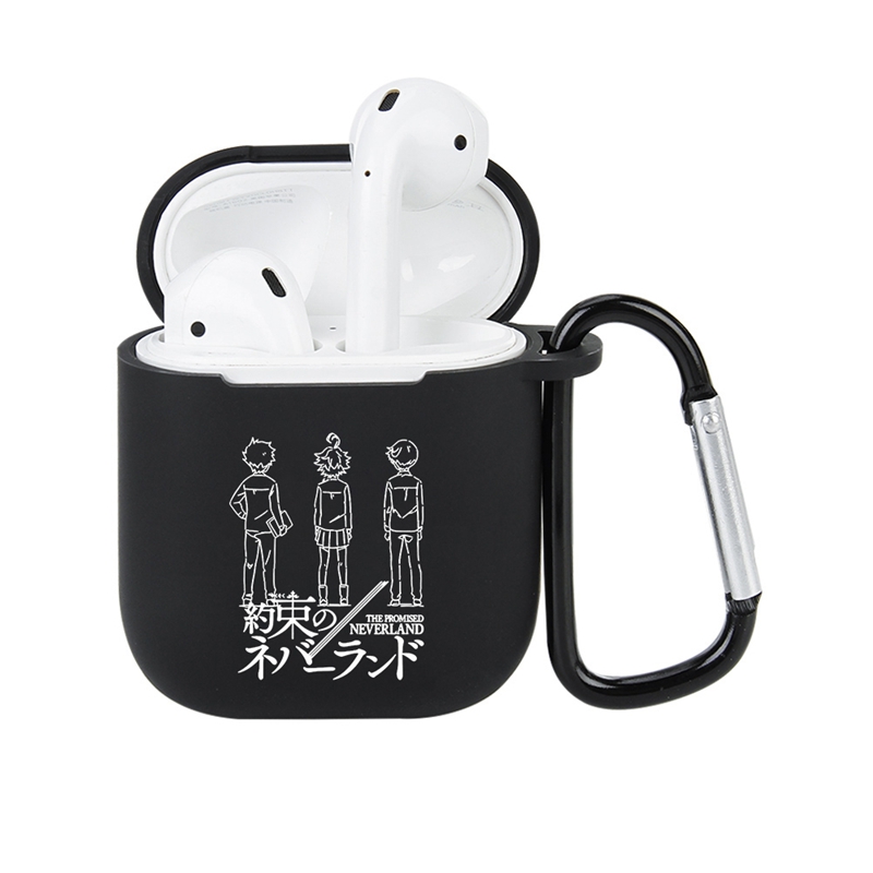 Vỏ Bảo Vệ Hộp Sạc Tai Nghe Airpods 2 Hình The Promised Neverland Độc Đáo Ốp