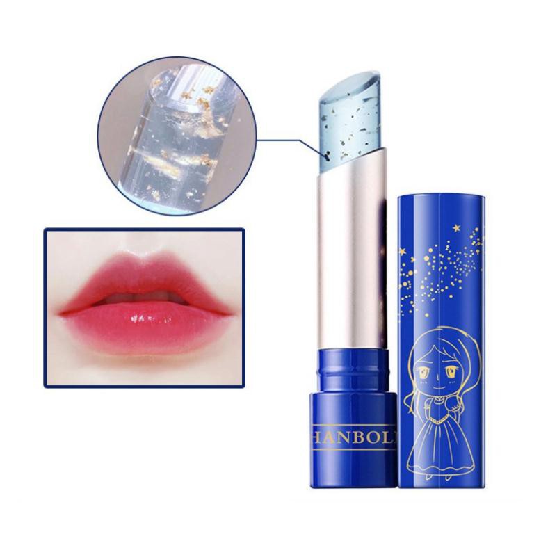 Son dưỡng môi dạng thạch chiết xuất vàng 24k giúp cấp ẩm và đổi màu theo nhiệt độ LL18