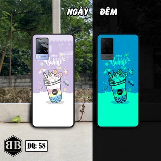 Ốp lưng kính Dạ Quang Vivo V21 5G phát sáng trong đêm họa tiết in theo yêu cầu