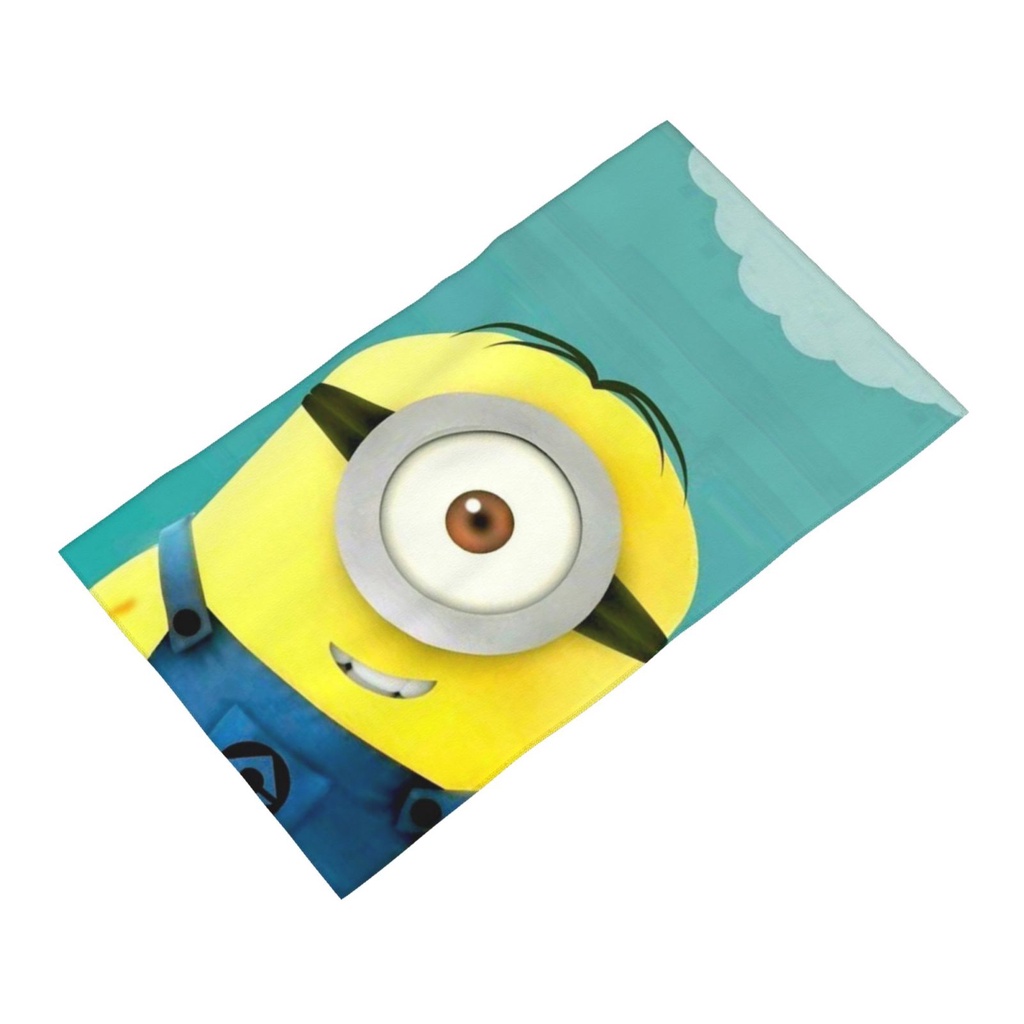 Khăn Lau Tay Đa Năng Thấm Hút Tốt In Hình Minions Dễ Thương Kích Thước 40 * 70cm Tiện Dụng Cho Phòng Tắm / Khách Sạn