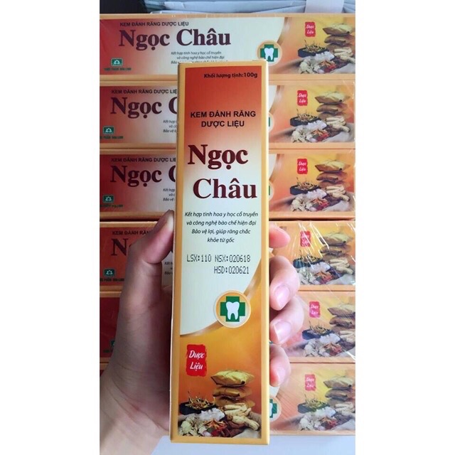 (Hàng chính hãng) Tuýp kem đánh răng dược liệu Ngọc Châu 100g