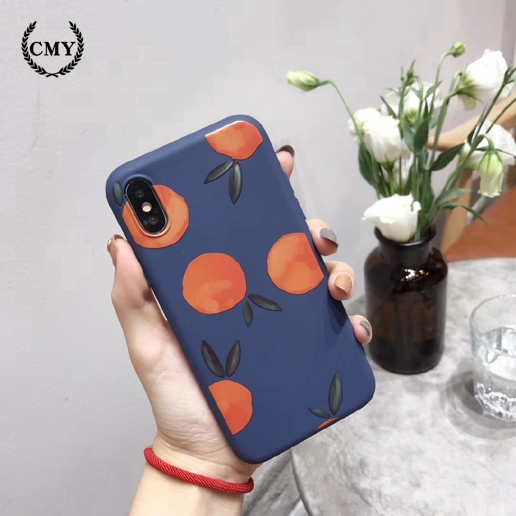 Ốp điện thoại họa tiết trái cam cho iPhone11/11Pro 11 Pro Max X XR XS XS MAX 6 7 8 plus SE | BigBuy360 - bigbuy360.vn