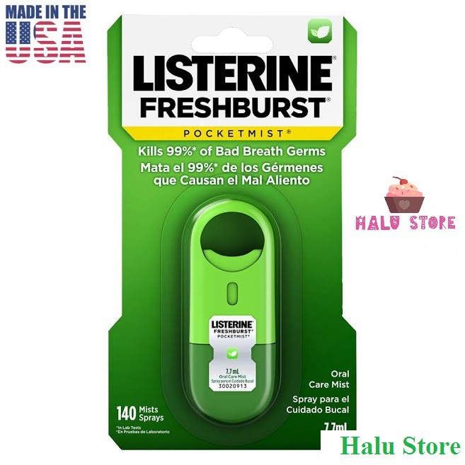 Xịt thơm miệng Listerine Pocketmist USA - (7.7ml)