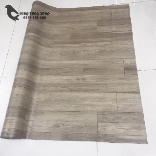 [ Loại nhám ] Thảm nhựa simili vân gỗ xám - thảm nhựa pvc trải sàn