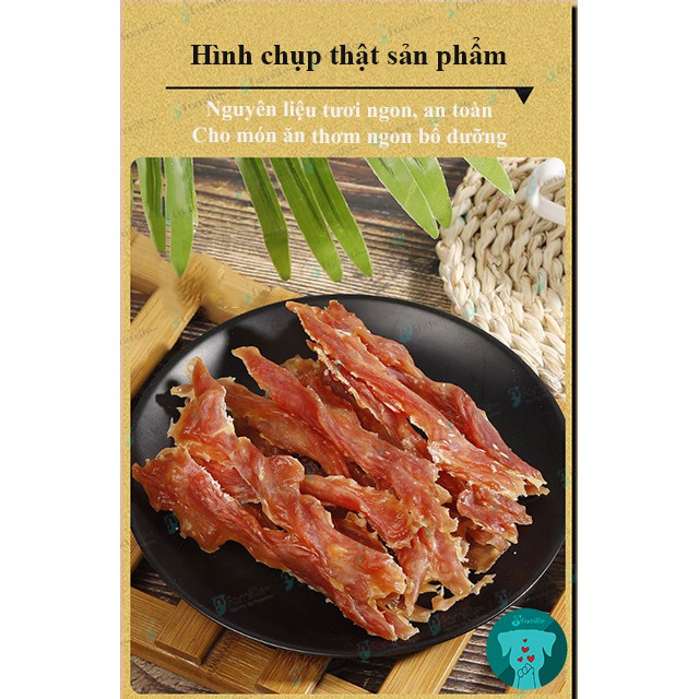 [MAX NGON]Treat Thưởng Huấn Luyện JFamille, Đùi Vịt Tơ Sấy Khô, Đồ Ăn Cho Thú Cưng Cung Cấp Protein. Gói 100gr - JF25