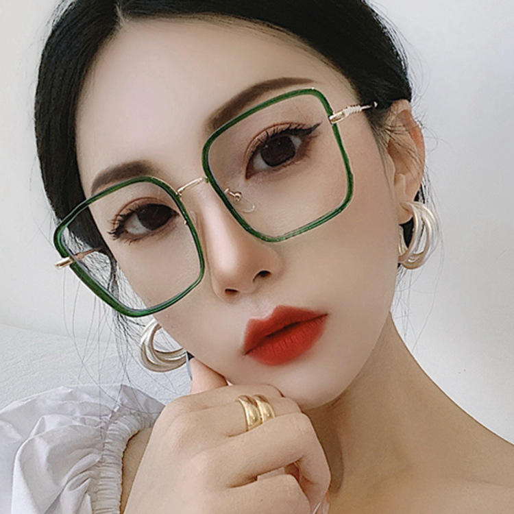 Mắt kính gọng kim loại chống bức xạ hợp thời trang cho nữ