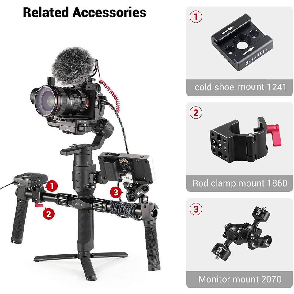 Tay cầm đôi dành cho Gimbal DJI Ronin S/SC - SmallRig BSS2250B