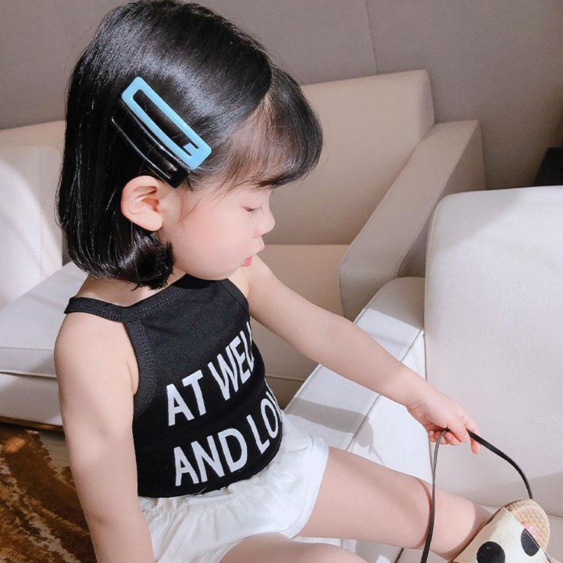 Áo Sát Nách In Chữ Thời Trang Mùa Hè Hàn Quốc Cho Bé Gái