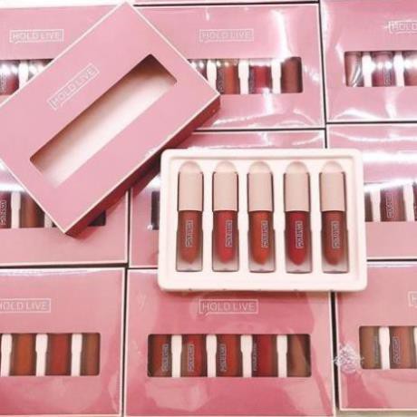 Set 5 Thỏi Son Kem Lì Mini Light Matte Lip Glaze Suite Dupe Fenty Beauty Giorgio Armani