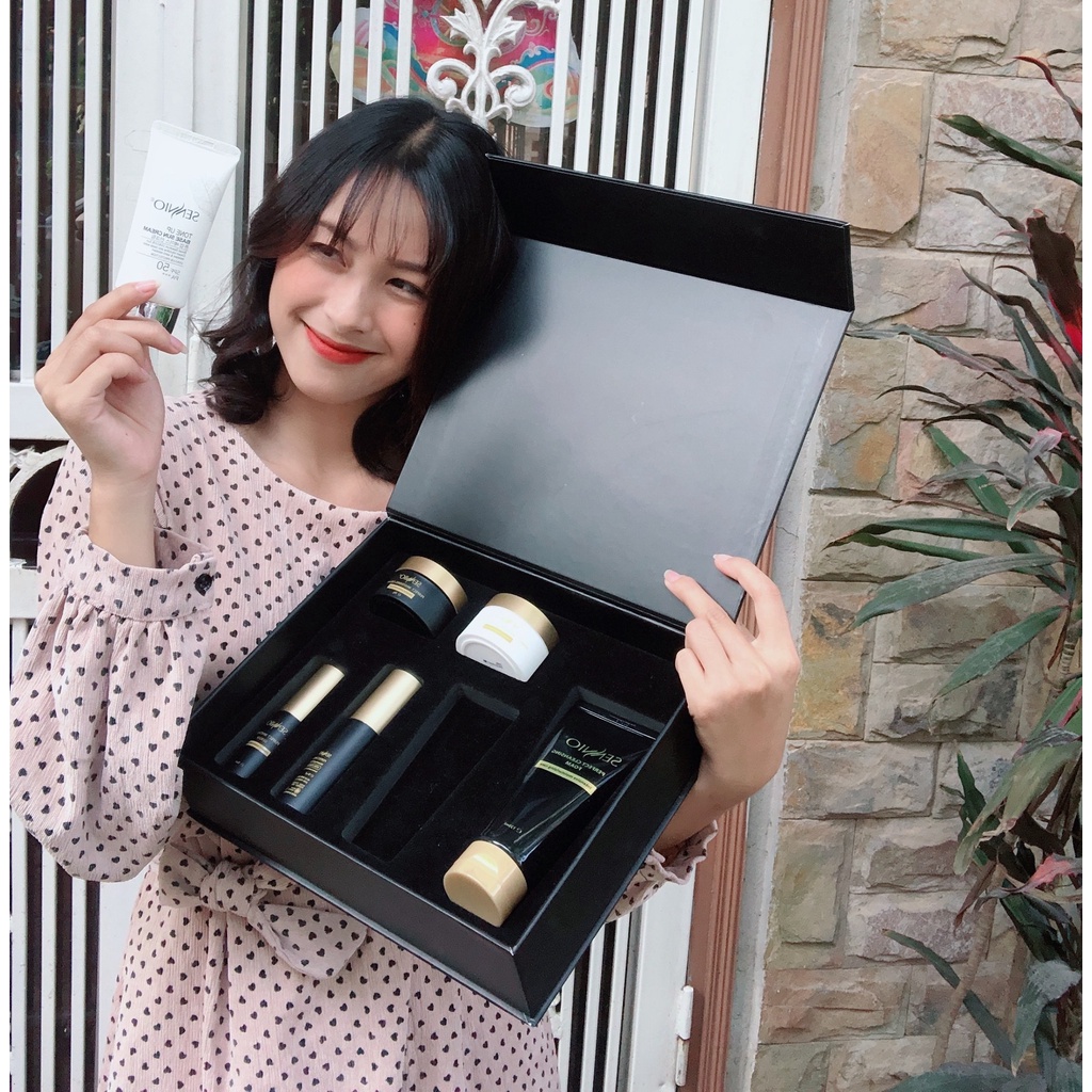 Bộ Mỹ Phẩm Dưỡng Trắng, Căng Bóng Da, Thu Nhỏ Lỗ Chân Lông SENNIO 6 Sản Phẩm - [Hàn Quốc]