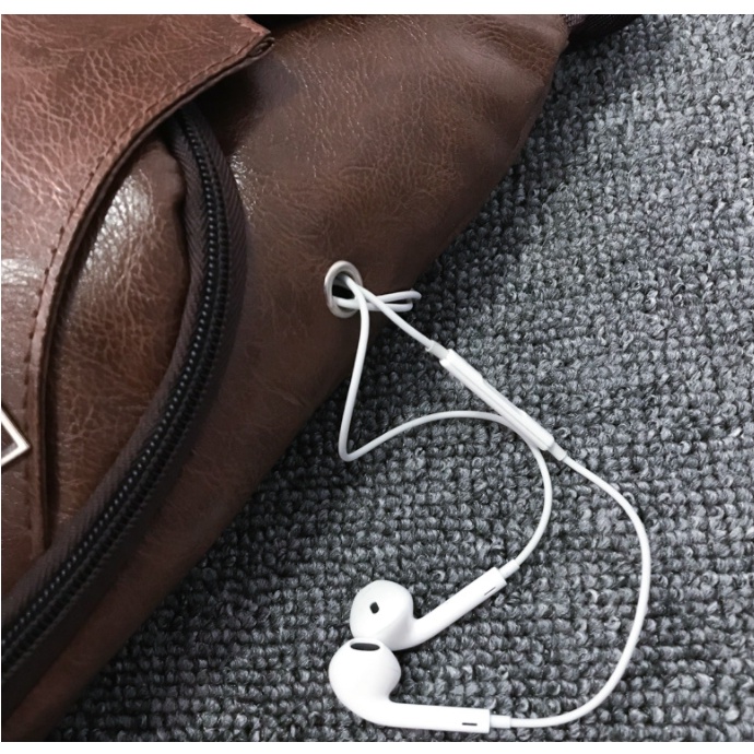 Túi đeo ngực của nam Nâng cấp sạc USB Túi nam đa chức năng chống thấm nước đơn đeo vai Da PU