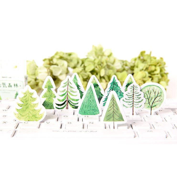 Bộ 45 Sticker Dán Hình Cây Trang Trí E63