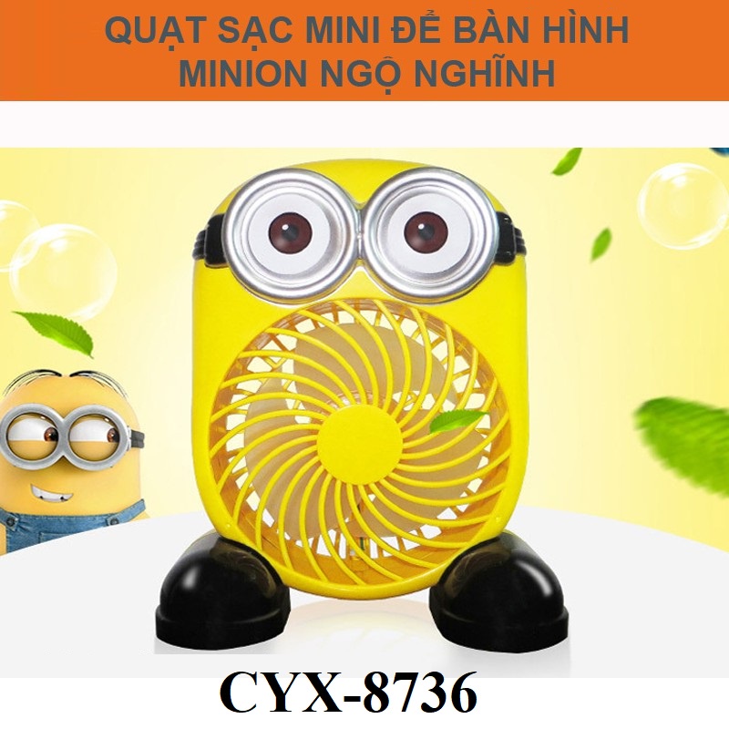 Quạt Sạc Hình Minion CYX-8736