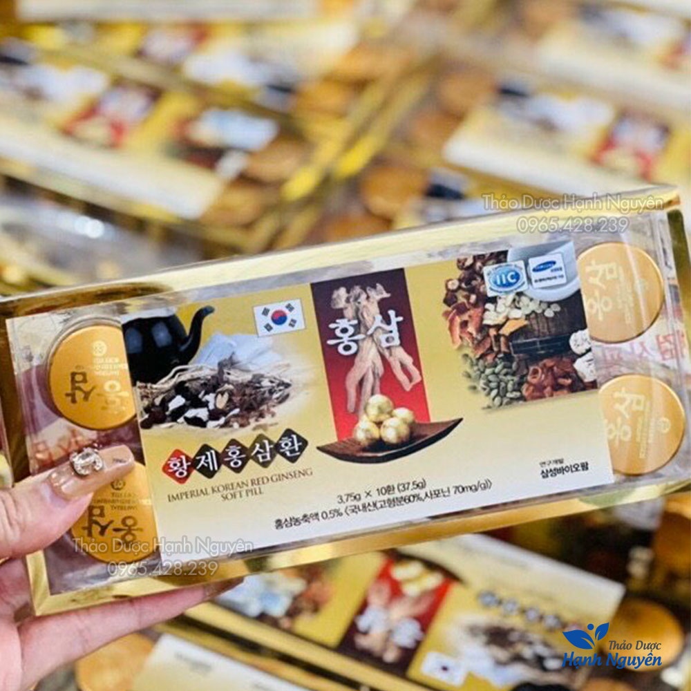 Viên hoàn hồng sâm Kanghwa Hàn Quốc (Hộp 10v) - Thảo Dược Hạnh Nguyên