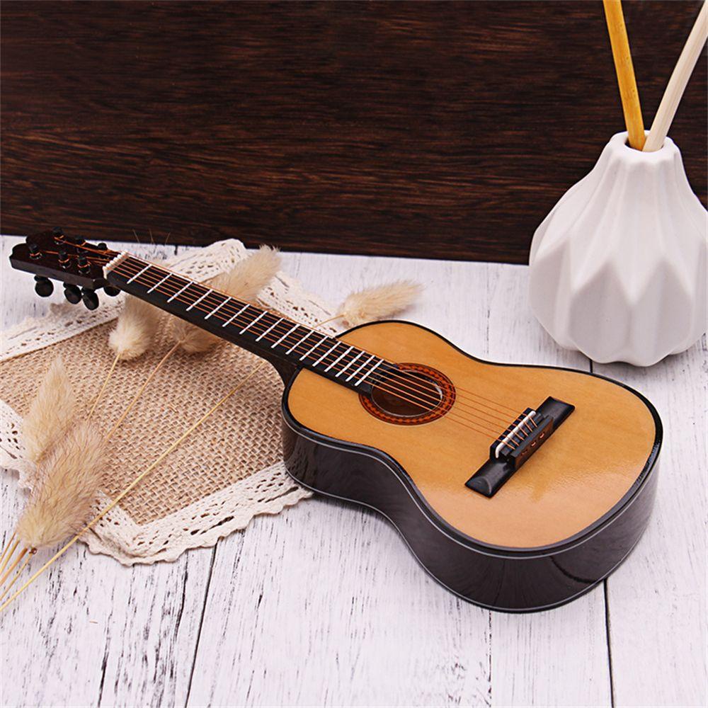 Đồ trang trí Cân Đàn Guitar Mini Có Giá Đỡ Trưng Bày Trang Trí Nhà Búp Bê