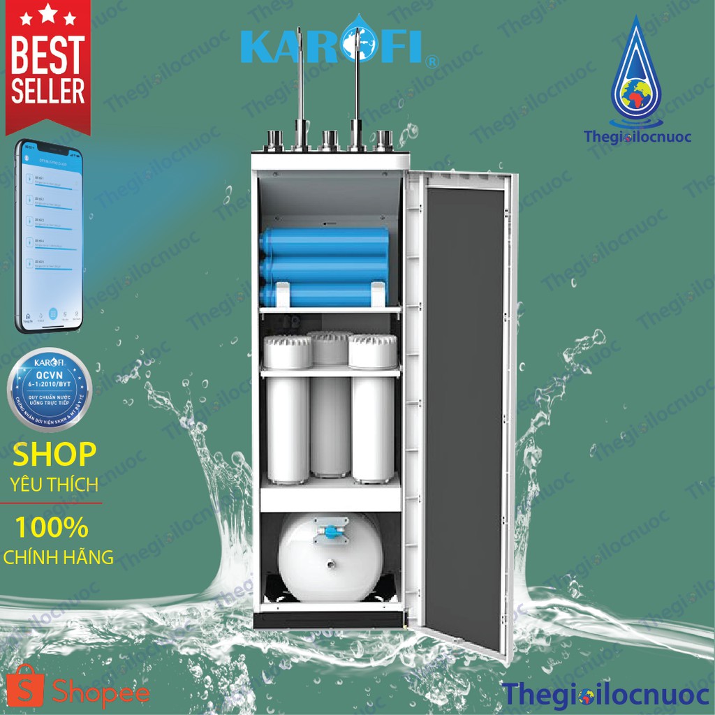 Máy lọc nước thông minh Karofi Nóng-Lạnh-Nguội KAD-D52