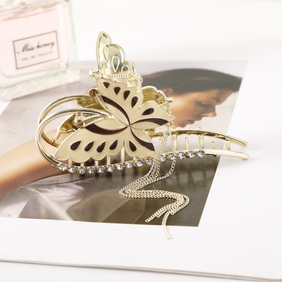 Kẹp Tóc Hình Bướm Đính Ngọc Trai Thời Trang Cho Nữ