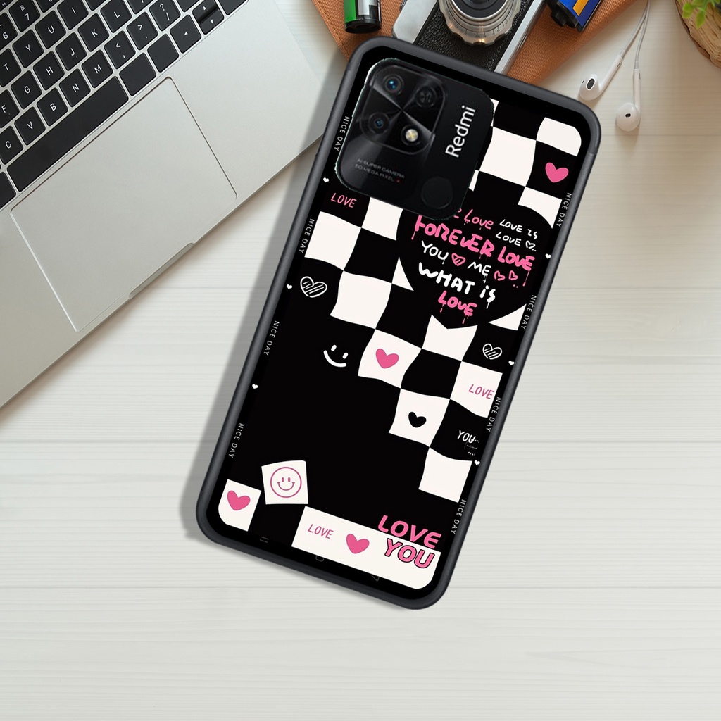 Ốp Lưng XIAOMI REDMI 9C - REDMI 10C - REDMI 10A  , In Hình &quot;Black Heart&quot; Phong Cách Đẹp.