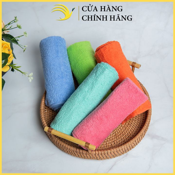 Khăn mặt cotton dày dặn, cao cấp, khăn lau mặt mềm mại Nam Đô - 20436
