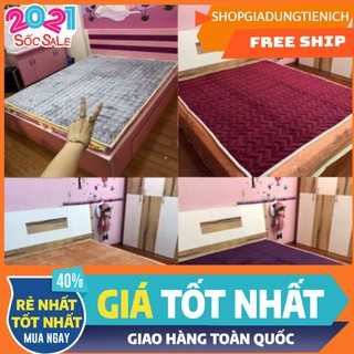 Thảm nỉ nhung trải giường 3 lớp 1m2x1m9 mẫu ngẫu nhiên