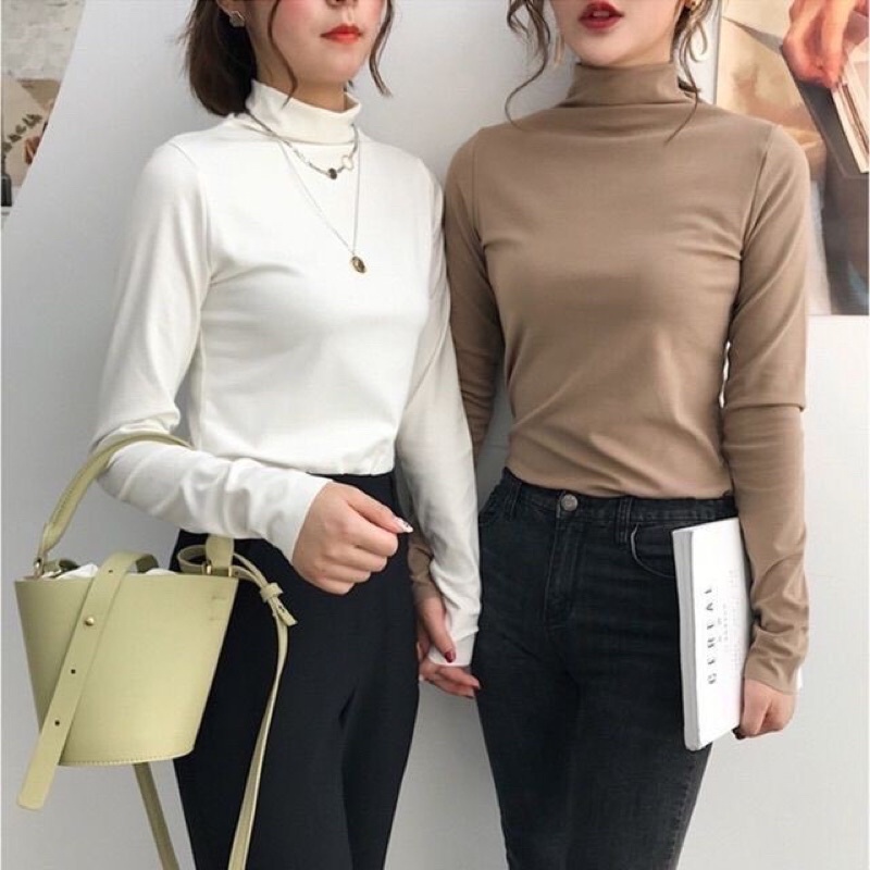 [ Hàng Cao Cấp Có Ảnh Thật ] Áo len nữ cổ lọ giữ nhiệt mặc trong dễ phối đồ freesize BC Clothing CD018 | BigBuy360 - bigbuy360.vn