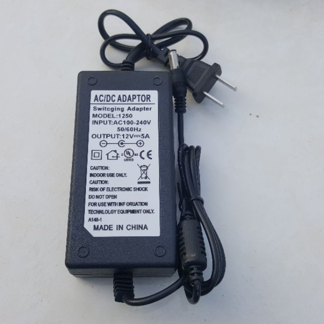 Nguồn adapter 12v - 5A - 60W loại tốt