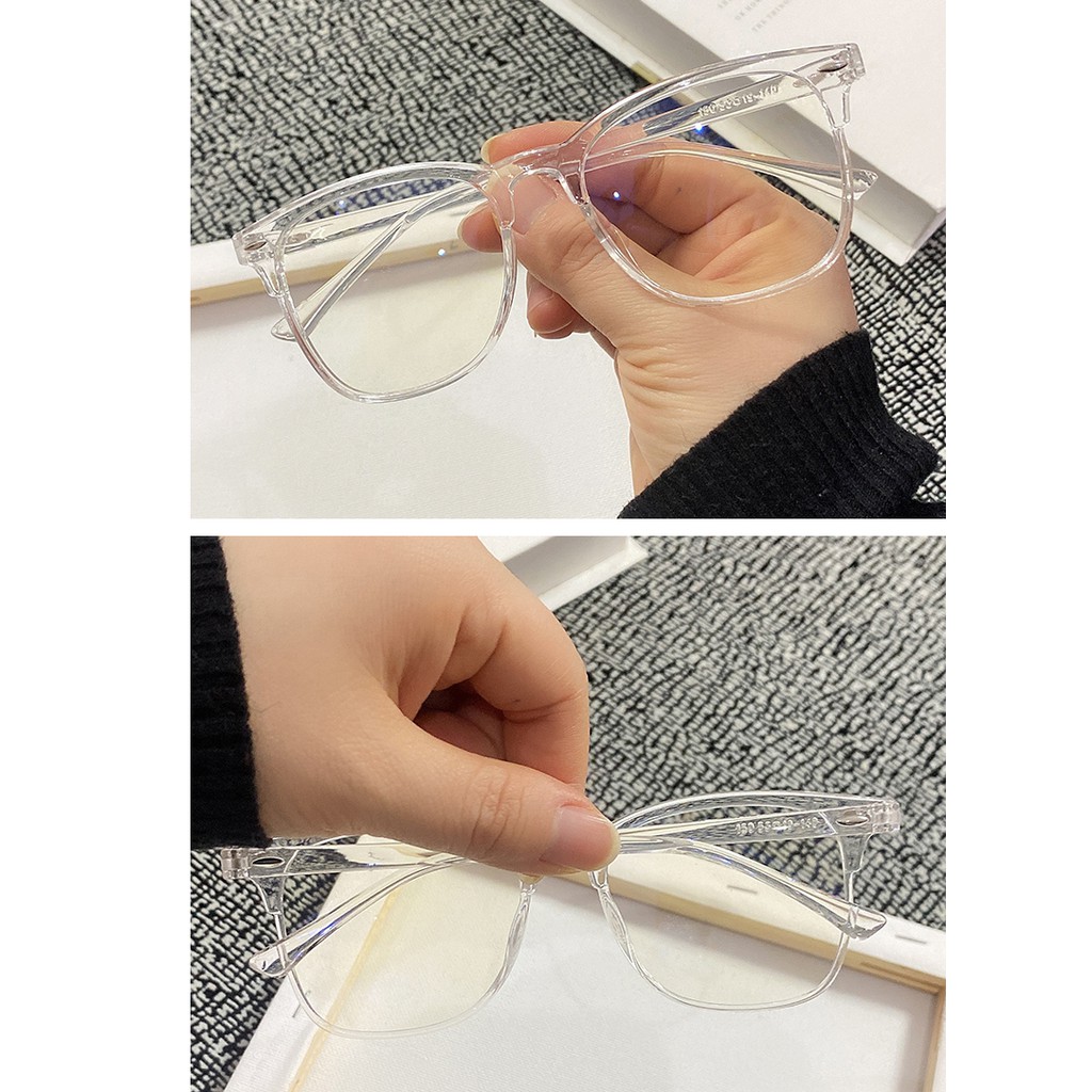 Mắt kính gọng vuông phong cách Hàn Quốc thời trang cho nam và nữ