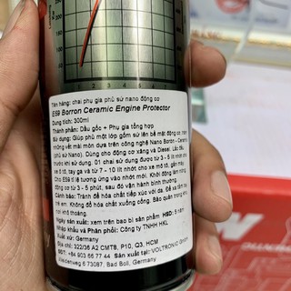 Phụ gia nhớt Voltronic E59 Moto-Schutz Engine Protector - Phủ Sứ Ceramic Động Cơ