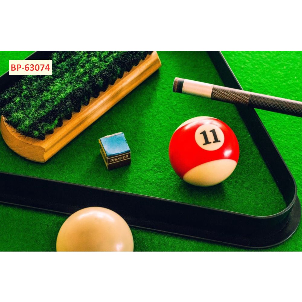 Tranh dán tường club bi-a bằng vải lụa  3D, Màu sắc tươi sáng, độ sắc nét cao, độ bền màu từ 10 năm trở lên