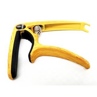 Capo kẹp đàn vân gỗ sáng