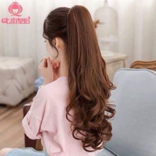 Tóc giả ngoạm xoăn dài đẹp tự nhiên