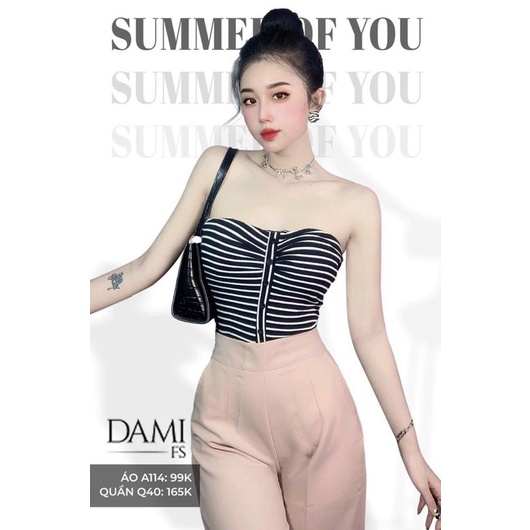 Áo quây cúc rúm ngực