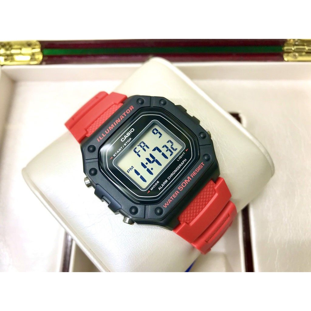 Đồng Hồ Nam Casio Standard W-218H-4BVDF Chính Hãng Dây Nhựa | Casio Standard W-218H-4B