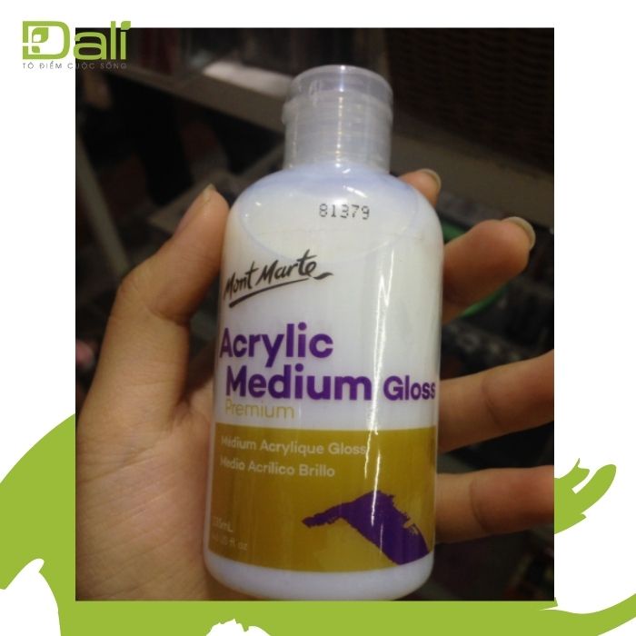 Phủ bóng Gloss Mont marte - Dung dịch pha màu Acrylic