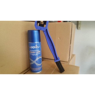 Combo chai xịt sên ARROW sp CHAIN LUBE 200ML VÀ bàn chải