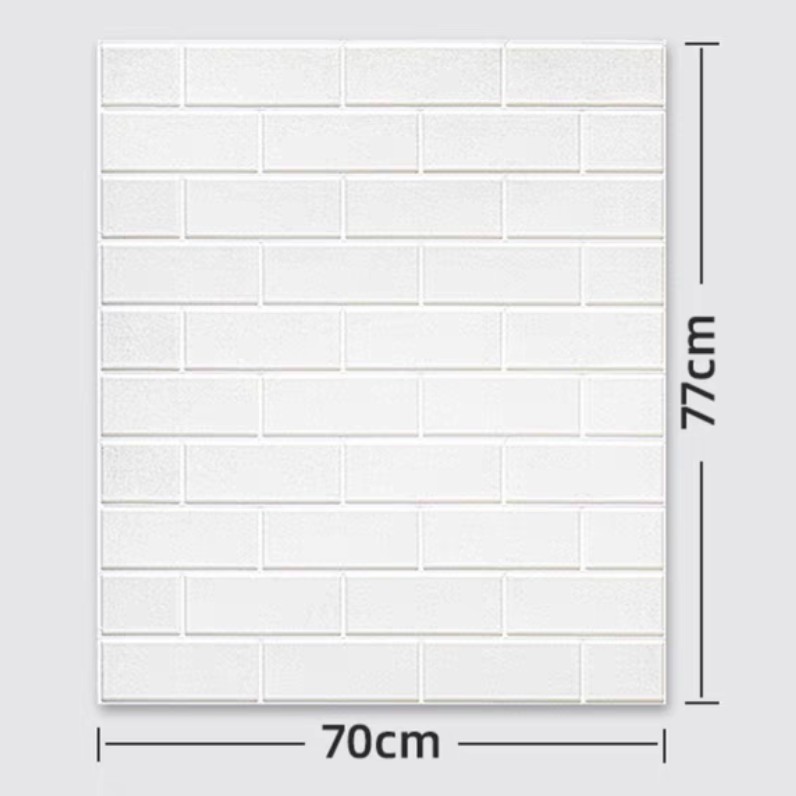 Xốp Dán Tường Gạch Trơn Kích Thước 70*77 dày 3mm | BigBuy360 - bigbuy360.vn