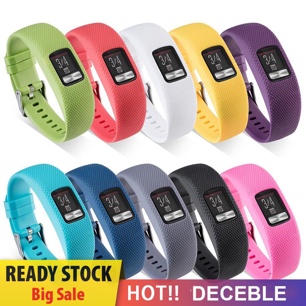 Deceble Replacement Silicone Wrist Band Bracelet Strap for Garmin VivoFit 4 Watch