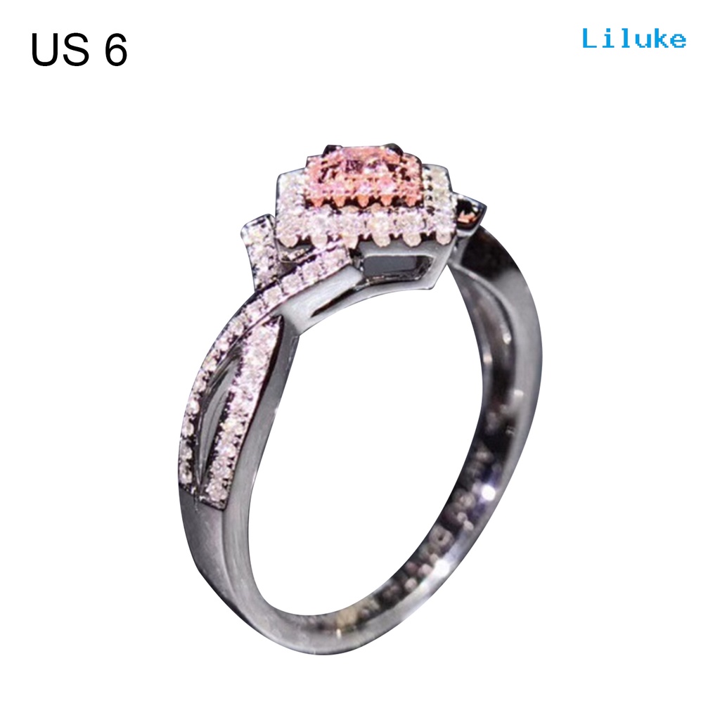 Nhẫn Hợp Kim Đính Đá Zircon Thời Trang Cho Nữ