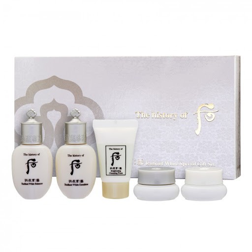 Bộ dưỡng trắng da và trị nám 5 món - Whoo Seol Radiant White Special Gift Set Hàng Công Ty