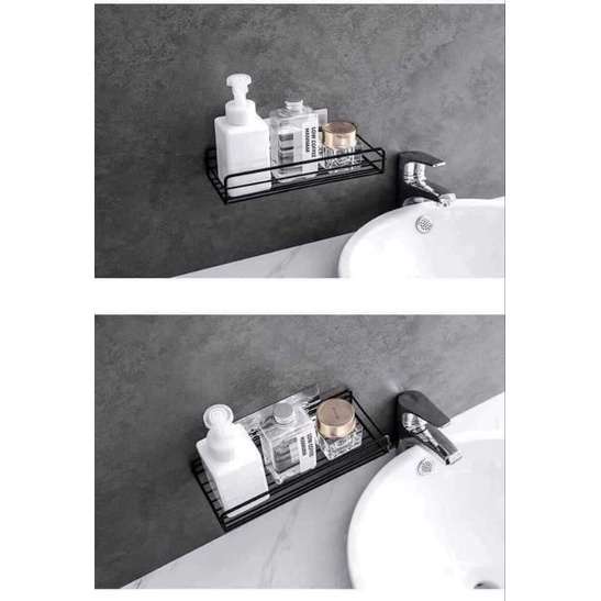 Kệ sắt dán tường để đồ nhà tắm đa năng(  HÌNH CHỮ NHẬT)