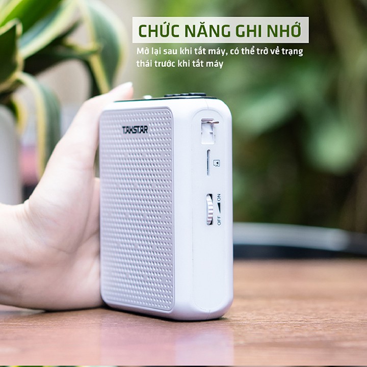 Bộ khuếch đại âm thanh,Loa máy trợ giảng không dây Takstar E300W sử dụng sóng UHF, bluetooth, ghi âm, công suất lớn