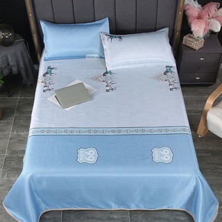 Ga Giường Vải Lụa Lạnh Bộ 3 Món , Ga Trải Giường Lụa Lạnh