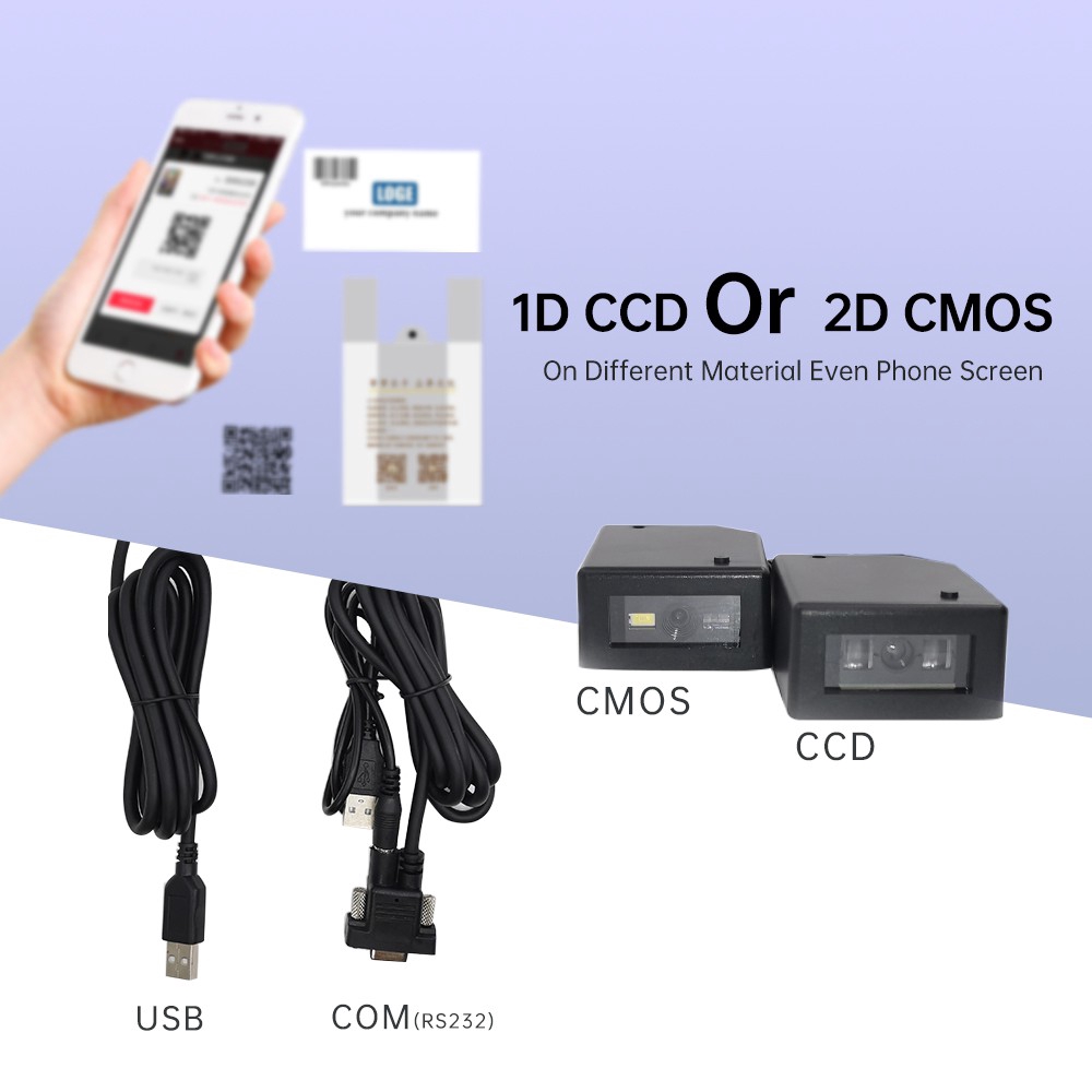 Mô Đun Quét Mã Vạch 1D 2D CCD Với Giao Diện RS232