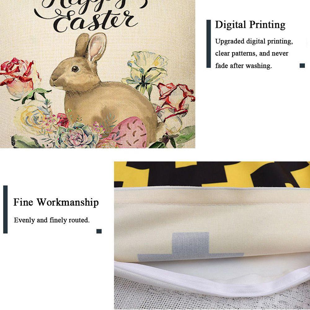 Vỏ Gối Sofa Trang Trí Họa Tiết Phục Sinh 45x45cm