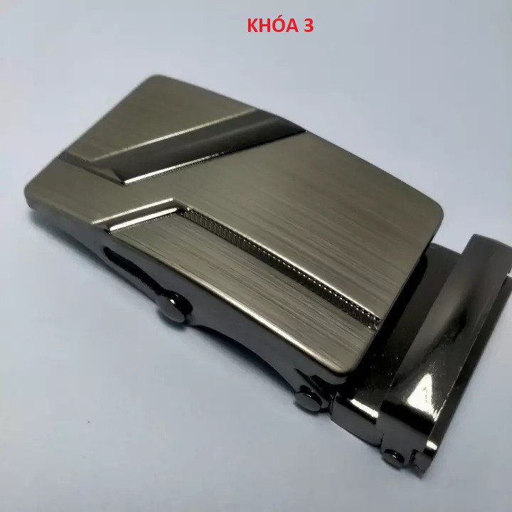 Mặt Khóa Thắt Lưng Nam - Mặt Lăn Bằng Hợp Kim Chống Gỉ Màu Xám Đen Cho Thắt Lưng < 3.7mm