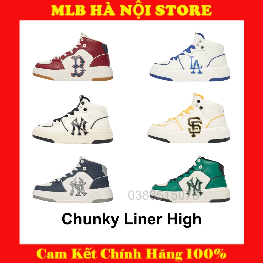 Giày sneakers Chunky Liner cổ cao MLB nam nữ cam kết chính hãng